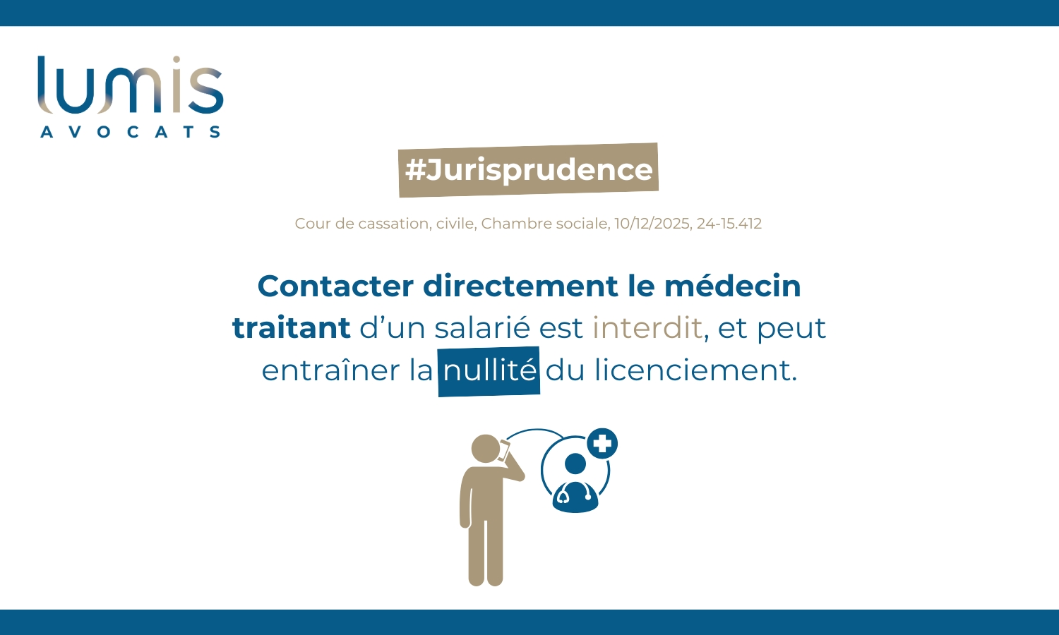 📞 Interdiction de contacter le médecin traitant