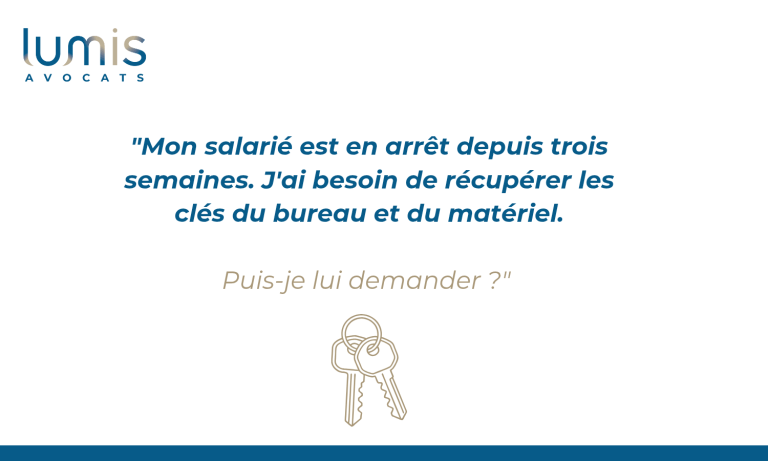 Restitution du matériel pendant un arrêt maladie : ce que l’employeur peut faire (et comment)